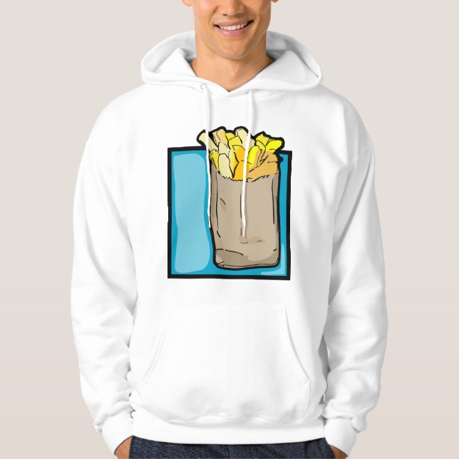 French Fries Mens Hoodie (Vorderseite)