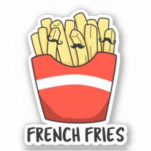 French Fries Niedlich Fast Food Pucker Aufkleber