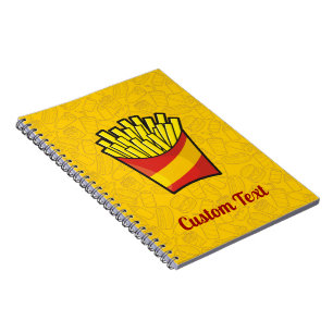 French Fries Notebook Notizblock