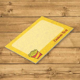 French Fries Notepad Notizblock