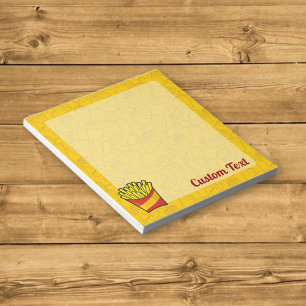 French Fries Notepad Notizblock