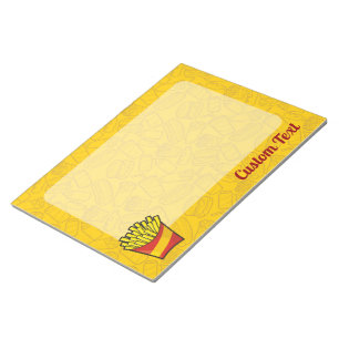 French Fries Notepad Notizblock