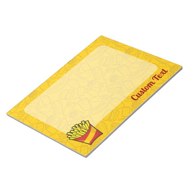 French Fries Notepad Notizblock (angewinkelt)