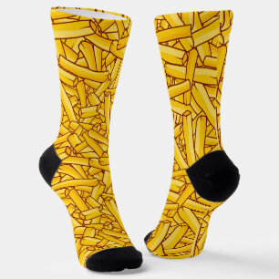 French Fries Novelty Socken