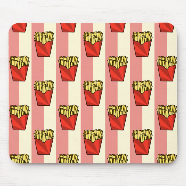 French Fries Pattern Mousepad (Vorne)