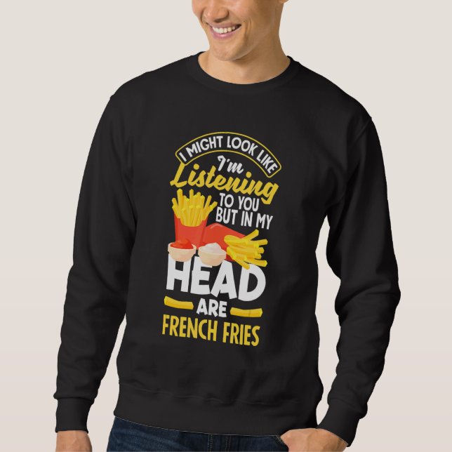 French Fries Potato Fries French Fry Sweatshirt (Vorderseite)