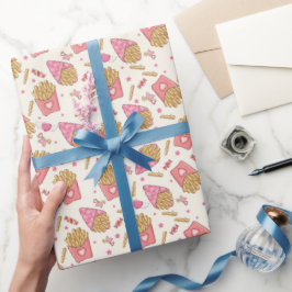 French Fries Retro Valentine Geschenkpapier