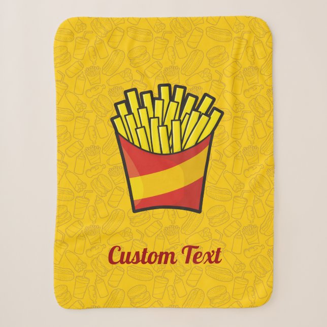 French Fries Sherpa Blanket Sherpadecke (Vorderseite)