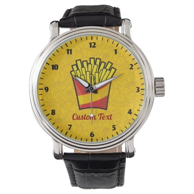 French Fries Wrist Watch Armbanduhr (Vorderseite)