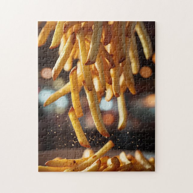 French Frizzle Puzzle - Crispy Fast Food Jigsaw (Vertikal)