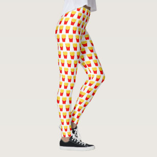 French Fry Pattern Leggings