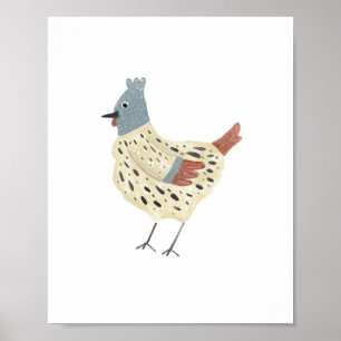 French Hen Art Print Poster