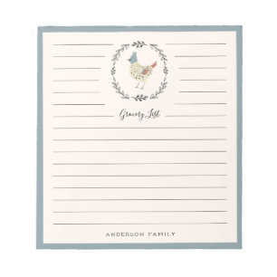 French Hen Grocery Notizblock