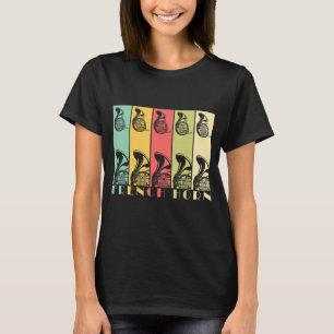 French Horn Retro Music Hornist T-Shirt
