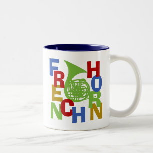 French Horn Scramble Zweifarbige Tasse