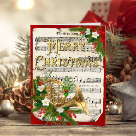 French Horn Vintag Sheet Music - Weihnachten