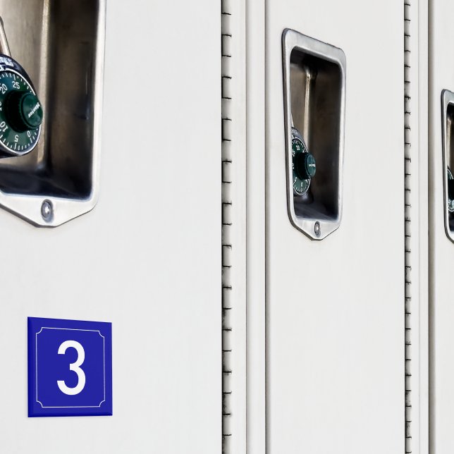 French House Number Magnet (In Situ (Schrank))