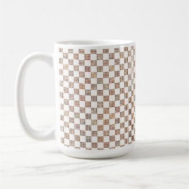 French Imperial-Inspired Checkerboard Mug Kaffeetasse