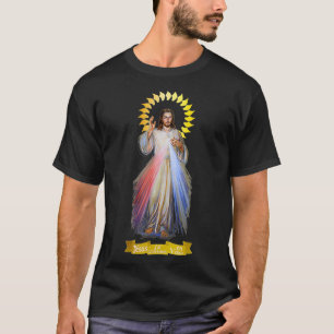 French Jesus Divine Mercy France Catholic 101 T-Shirt
