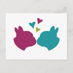 French Kiss Postkarte