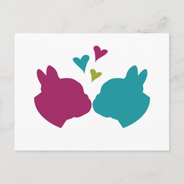 French Kiss Postkarte (Vorderseite)