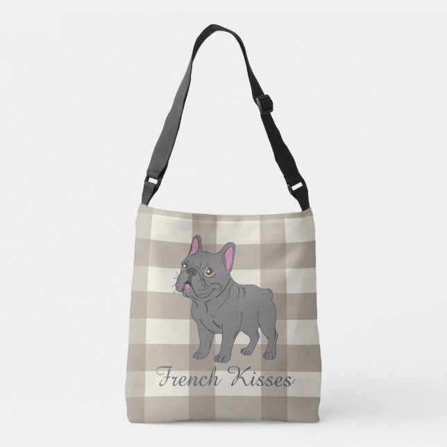 French Kisses Tragetaschen Mit Langen Trägern (Rückseite)