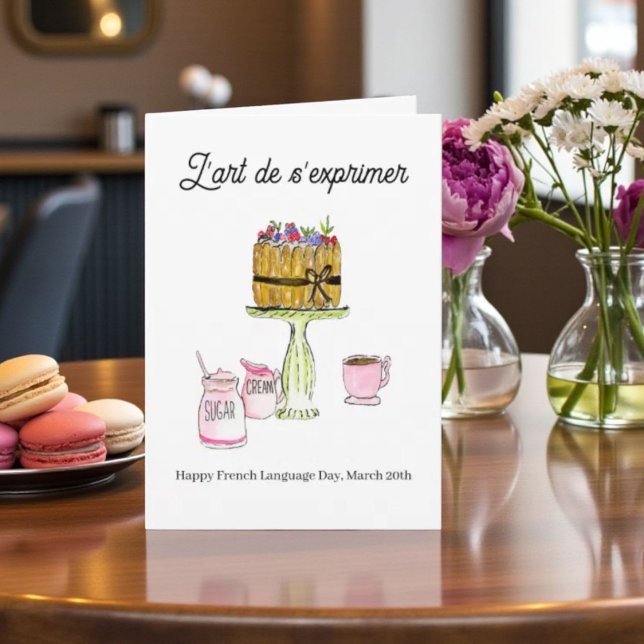 French Language Day March 20 Charlotte Russe Karte (Von Creator hochgeladen)