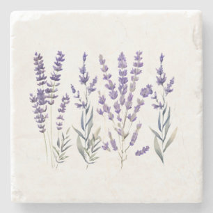 French Lavendel Design Steinuntersetzer