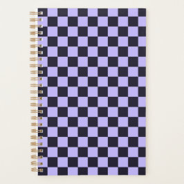French lilac checkerboard pattern planer