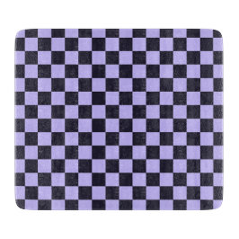 French lilac checkerboard pattern schneidebrett