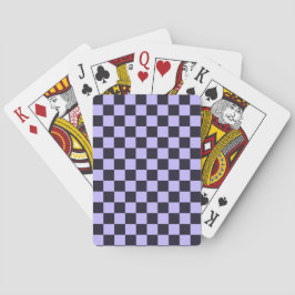 French lilac checkerboard pattern spielkarten
