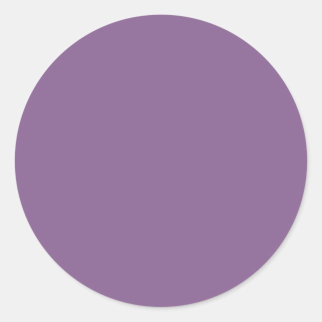 French Lilac Solid Color Runder Aufkleber (Vorderseite)