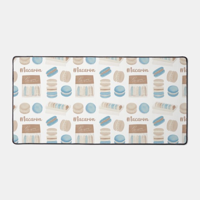 French Macaron Desk Mat Schreibtischunterlage (Vorderseite)