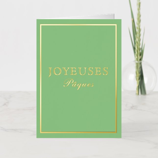French Macaron Joyeux Paques Green (Vorderseite)