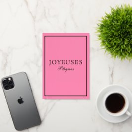 French Macaron Joyeux Paques Pink