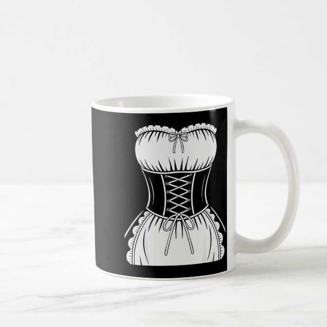 French Maid Shirt Adult Men Women Anime Cosplay Co Kaffeetasse (Rechts)