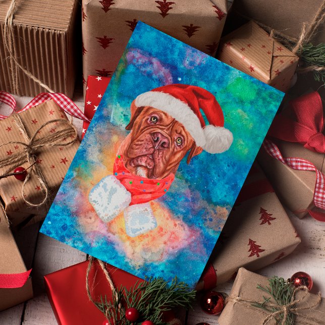 French Mastiff Breed Dog Weihnachten (Von Creator hochgeladen)