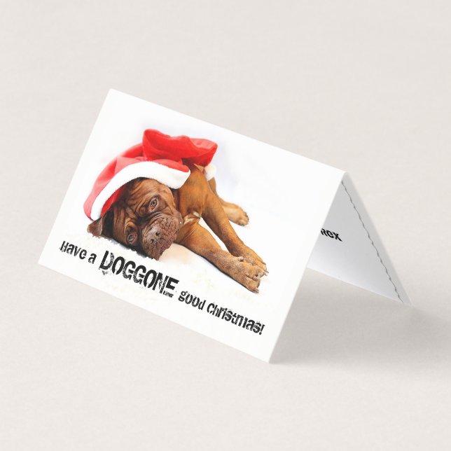 French Mastiff Doggone Good Holiday Card (Vorderseite)