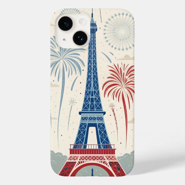 French National Day. July 14 every year Case-Mate iPhone Hülle (Rückseite)