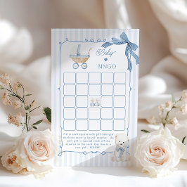 French Nursery Coquette Carriage Baby Bingo game