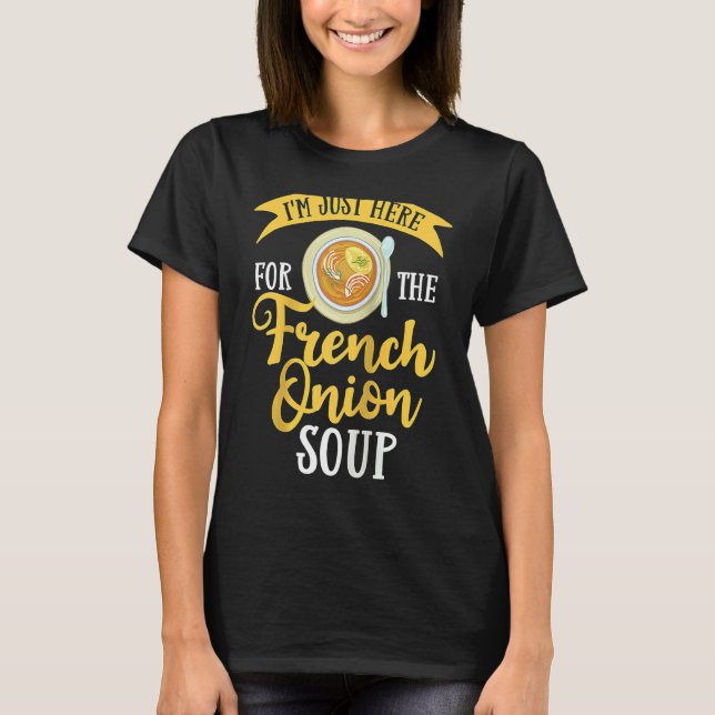 French Onion Soup Recipe Mix Bowl Japanese Cheese  T-Shirt (Vorderseite)