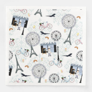French Paper Napkin Serviette