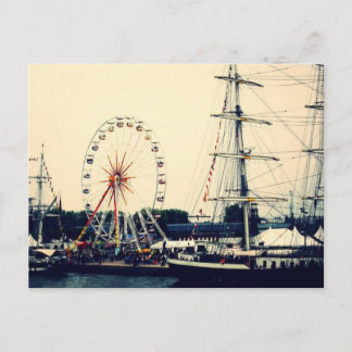French Paris Wheel Postkarte