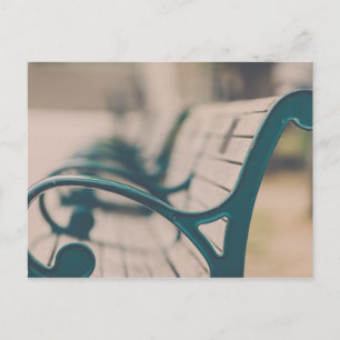 French Park Bench Postkarte