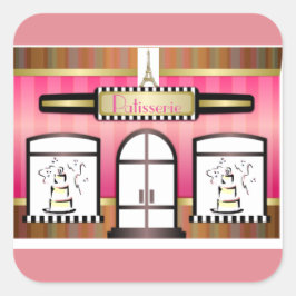 French Patisserie Paris Eiffel Tower Sticker