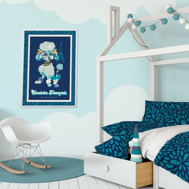 French Poodle Vintag Artwork Poster (Von Creator hochgeladen)