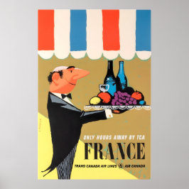French Restaurant Art France Travel Poster Print T
