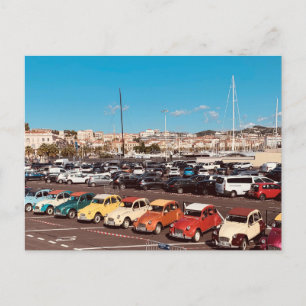 French Riviera in Cannes France Classic Car Postkarte