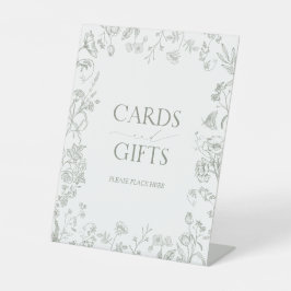 French Sage Green Viktorianisch Brautparty Geschen Sockelschild