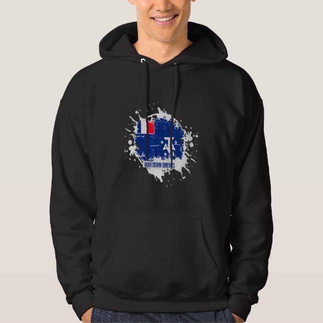 French Southern Territories Splash Hoodie (Vorderseite)